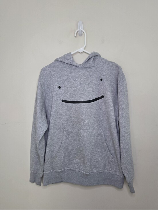 Other - Gray Smile Hooded Pullover Sz Medium